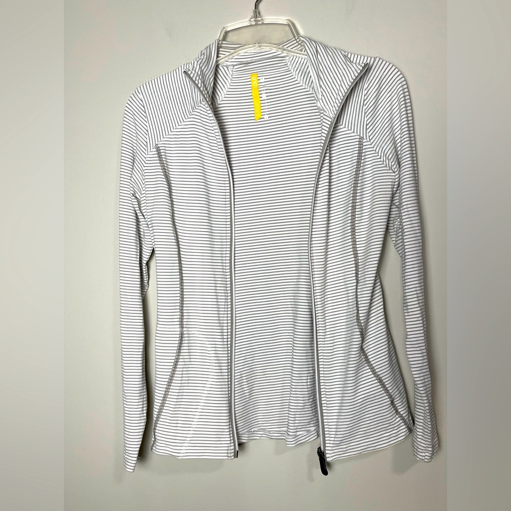 Lole Essential Striped Athletic Full-Zip Jacket - Picture 3 of 12